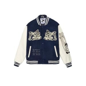 Basketcase Gallery Marionette Letterman jacket Blue